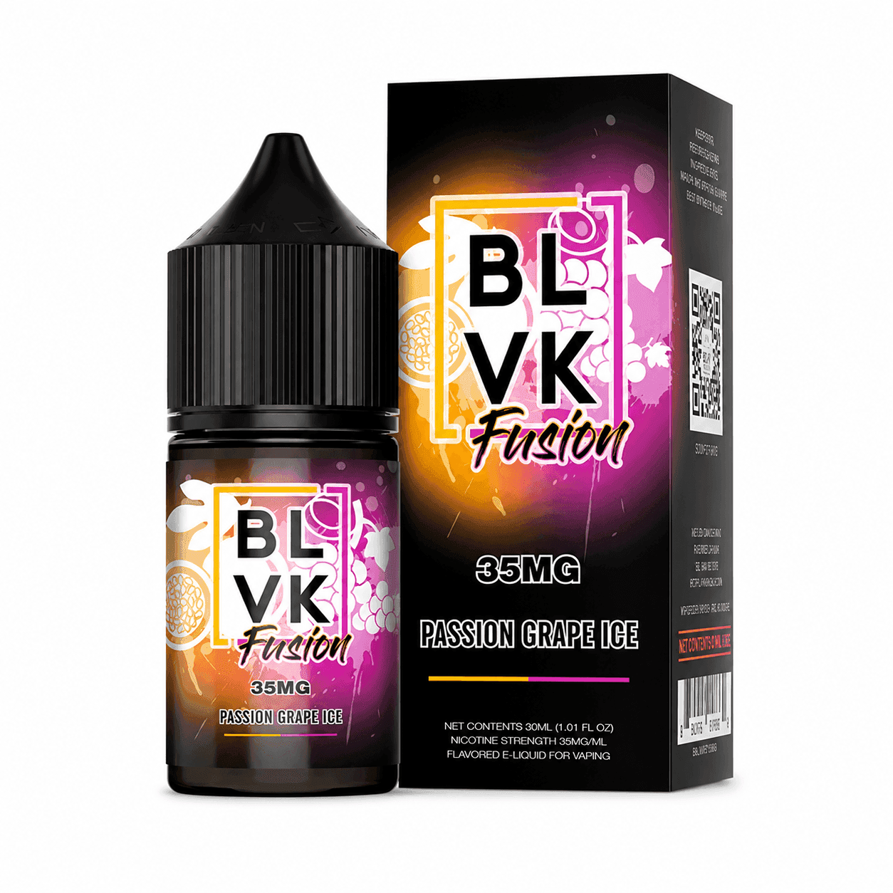 NicSalt - BLVK Fusion - Passion Grape Ice (30ml)