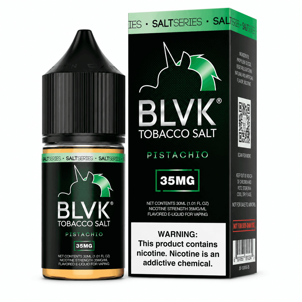 NicSalt - BLVK Salt Series - Pistachio (30ml)