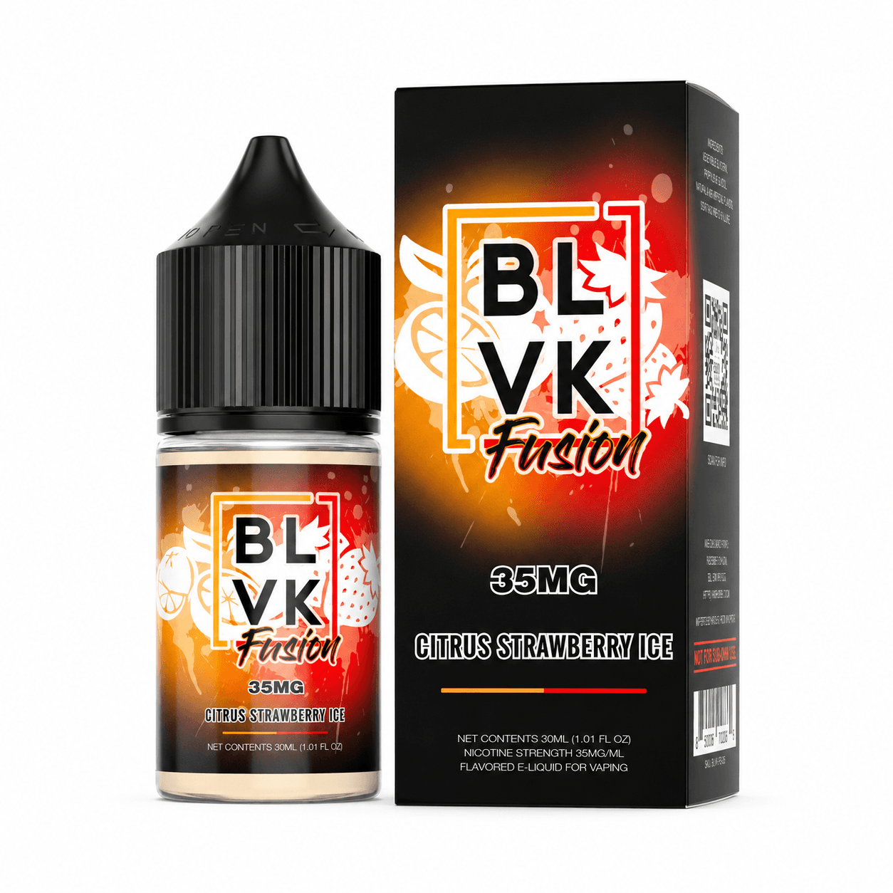 NicSalt - BLVK Fusion - Citrus Strawberry Ice (30ml)