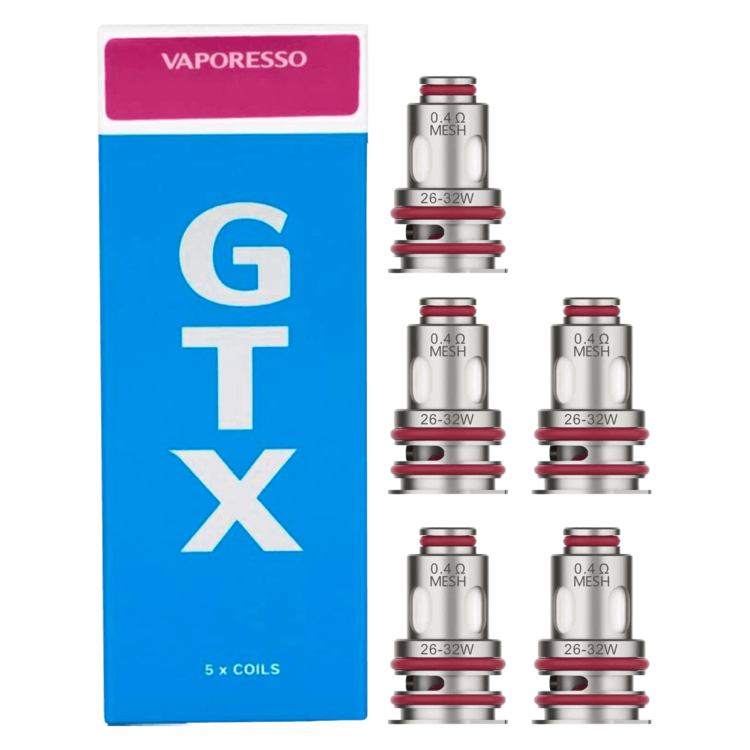 Coil | Bobina | Resistência | Vaporesso GTX 0.4ohm Mesh Coil 26-32W