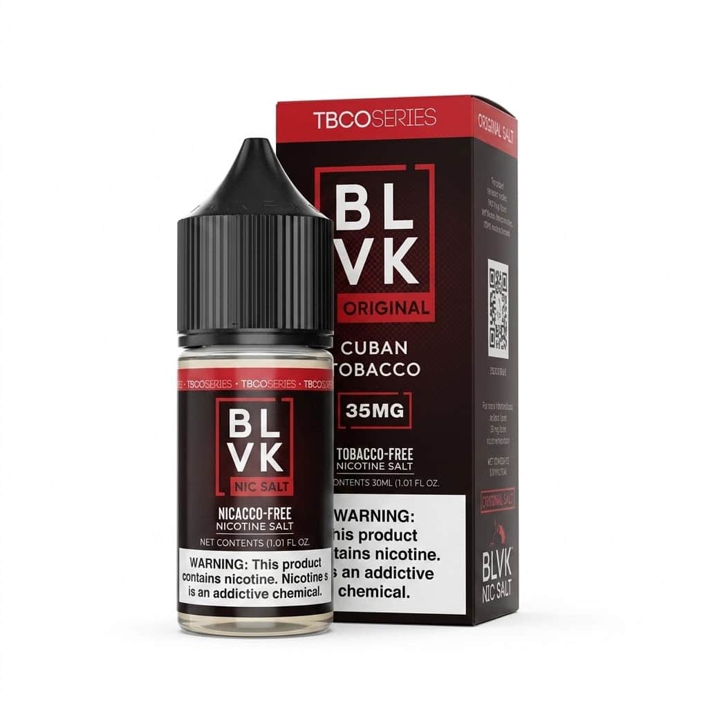 NicSalt - BLVK TBCO Series - Cuban Tobacco (30ml)