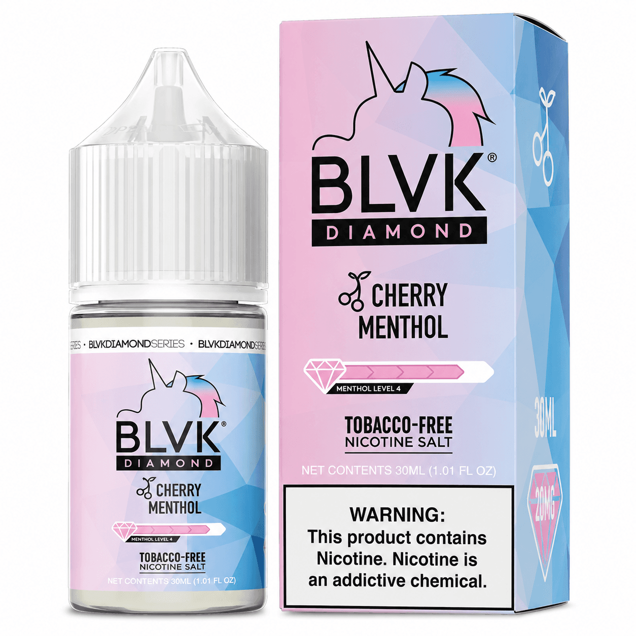 NicSalt - BLVK Diamond - Cherry Menthol (30ml)