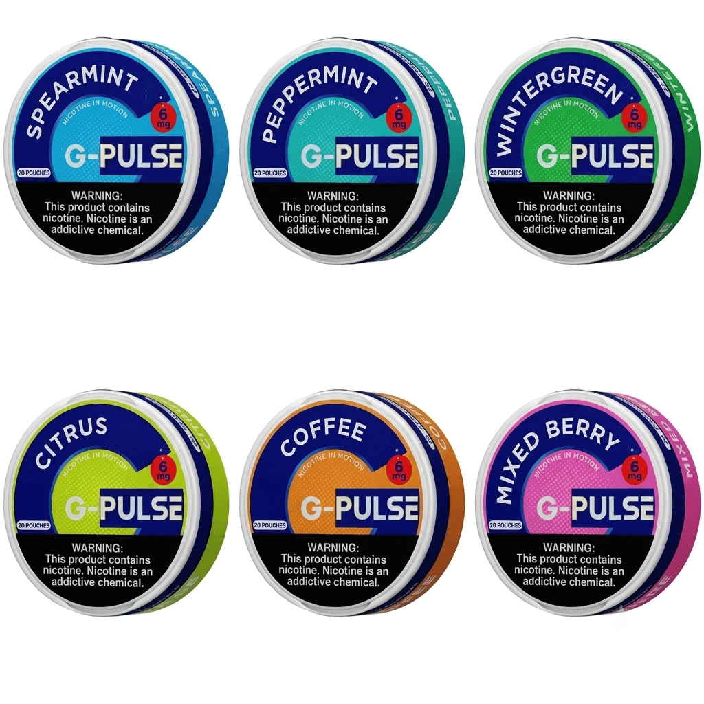 Pouches G-Pulse – Sachês de Nicotina
