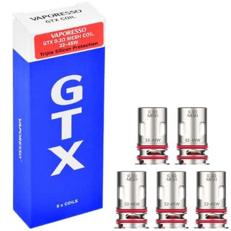Coil | Bobina | Resistência | Vaporesso GTX 0.3ohm Mesh Coil 32-45W