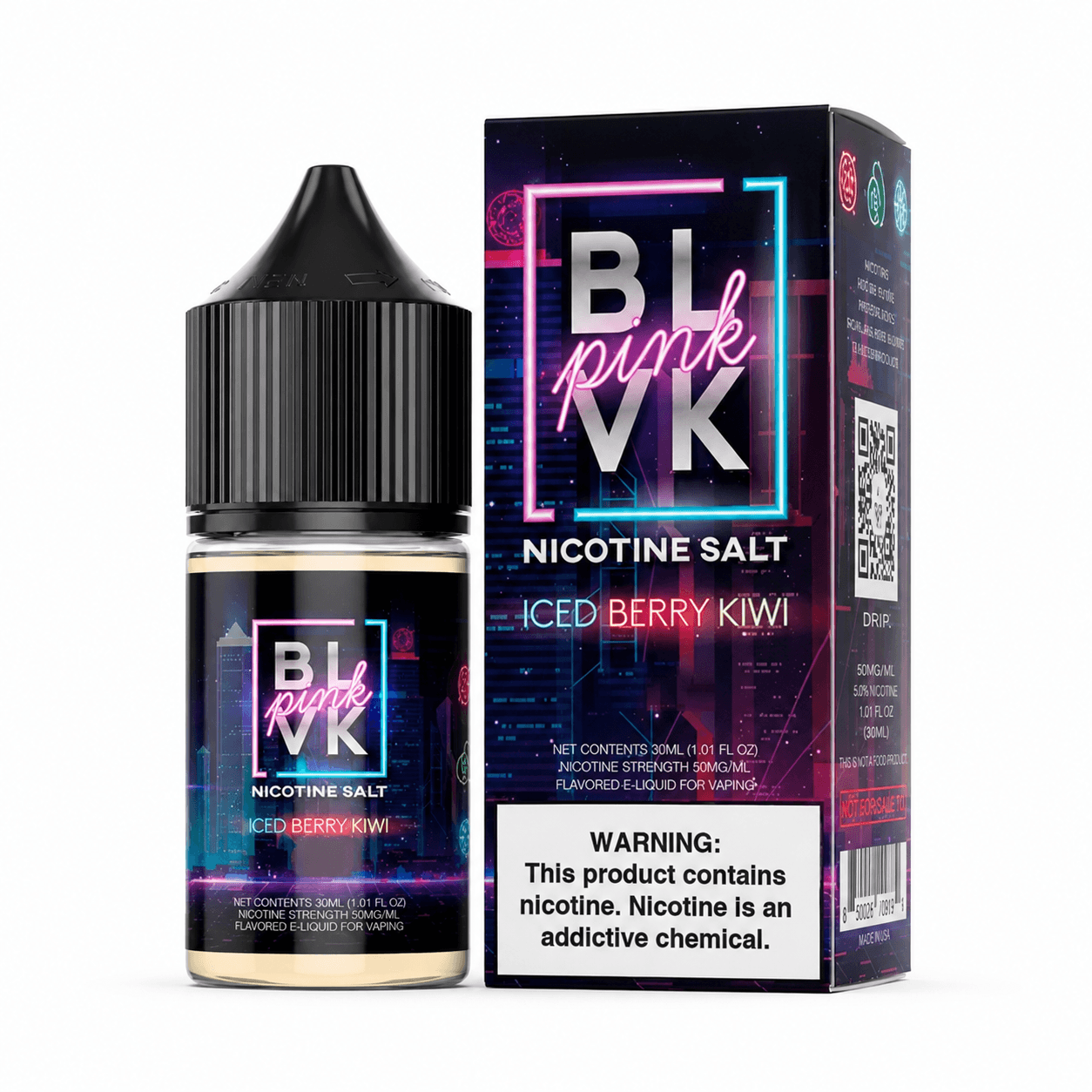 NicSalt - BLVK Pink - Iced Berry Kiwi (30ml)