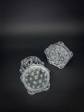 Dichavador Black - Plástico 3 partes - Transparente