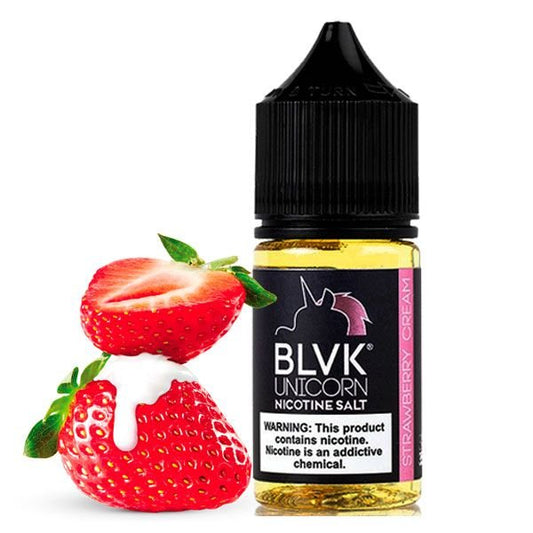 NicSalt - BLVK Salt Series - Strawberry Cream (30ml)