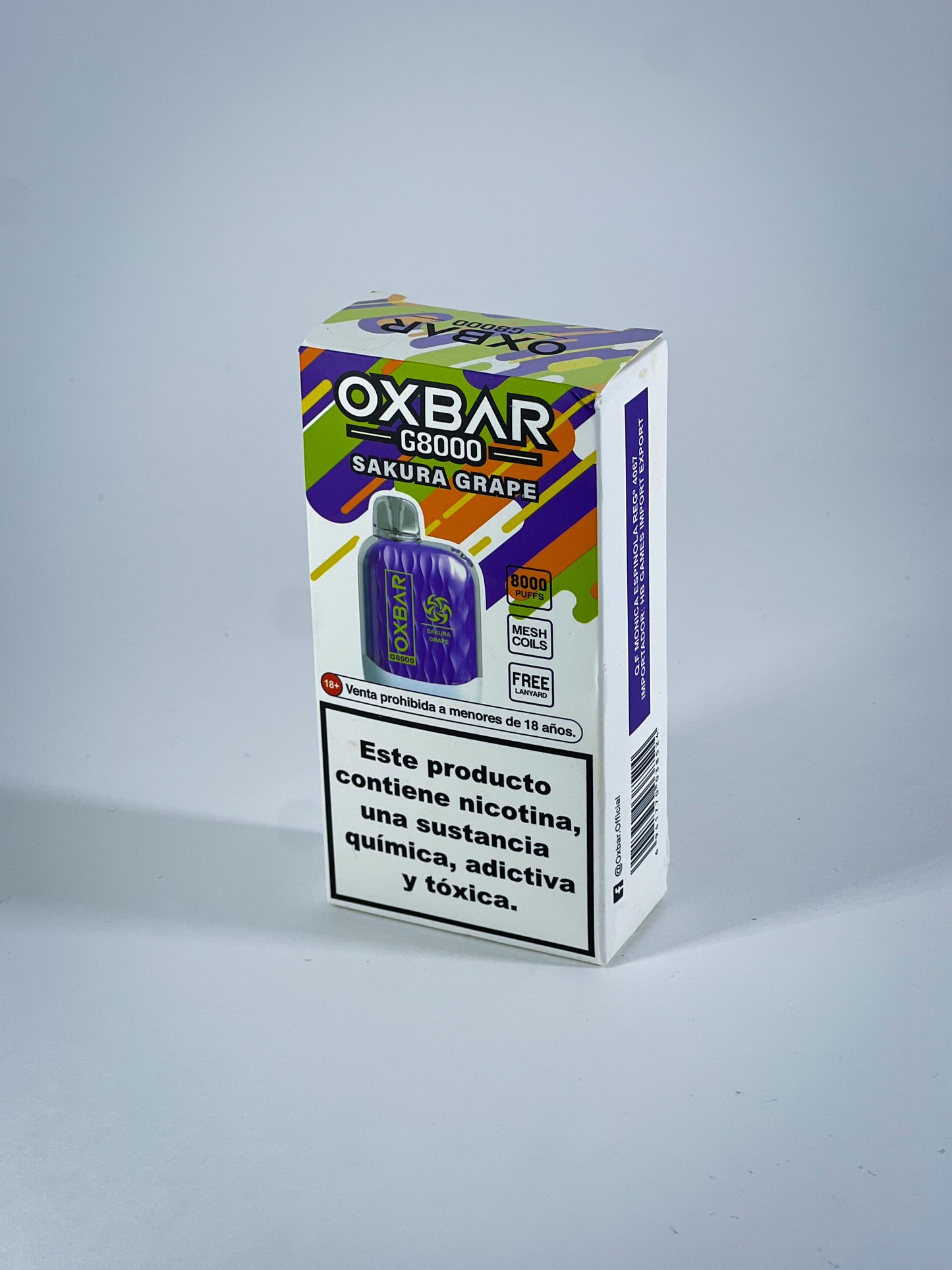 Pod Descartável - OXBAR G8000 8000 puffs