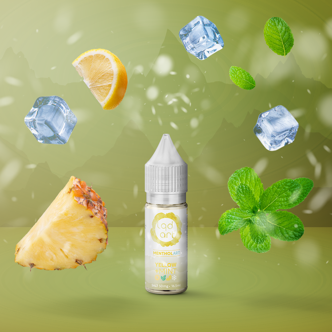 NicSalt - LQD ART - Yellow +MINT (16,5ml)