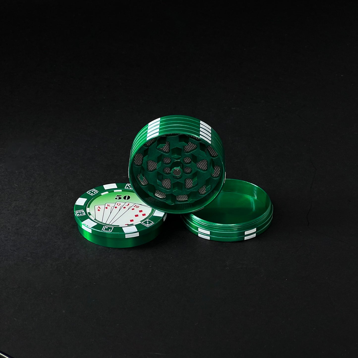 Dichavador 3 partes de Zinco - Poker - 50x27